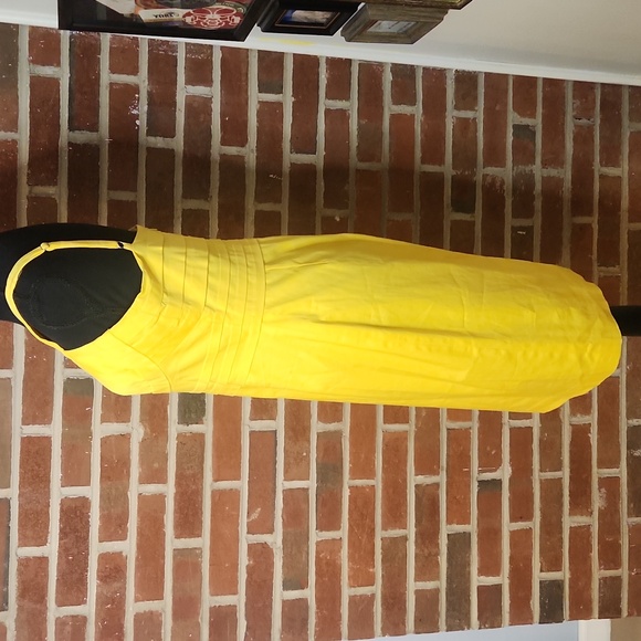 Calvin Klein Yellow Cocktail Dress, Size 6 - Picture 4 of 10